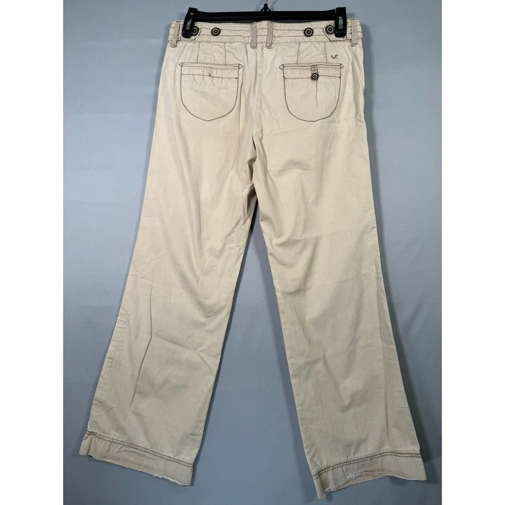 American Eagle Outfitters Cargo Pants Khaki Womens Size 10 Button Fly‎
